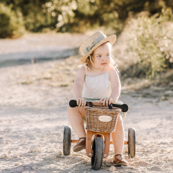 Kinderfeets loopfiets & driewieler Tiny Tot  bamboe
